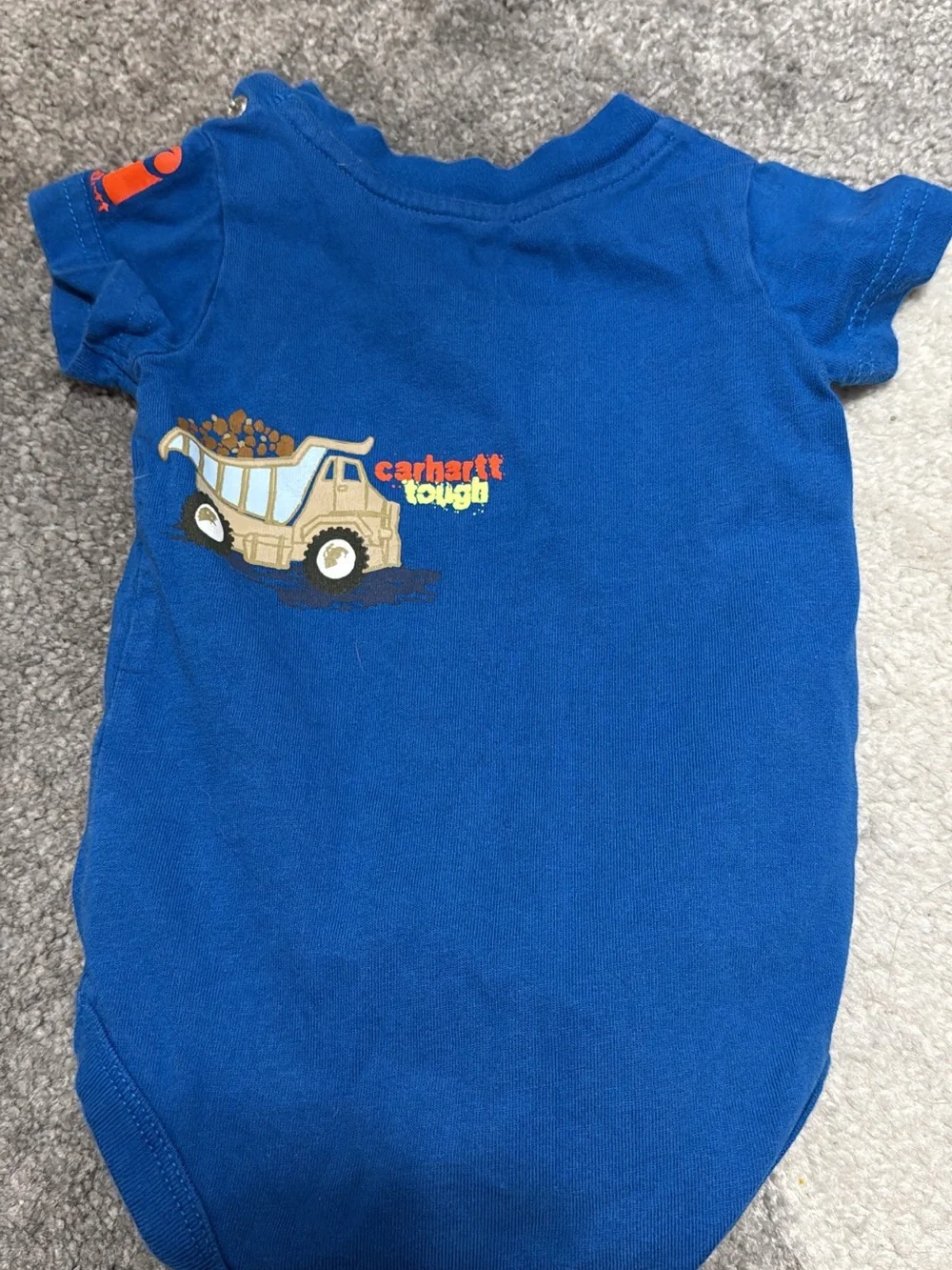 Carhartt Blue Construction Truck Graphic Bodysuit